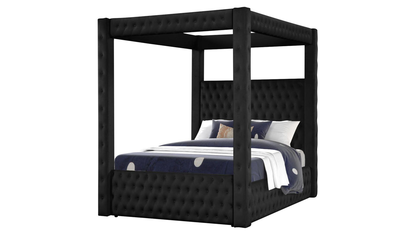 Canopy Velvet Bed